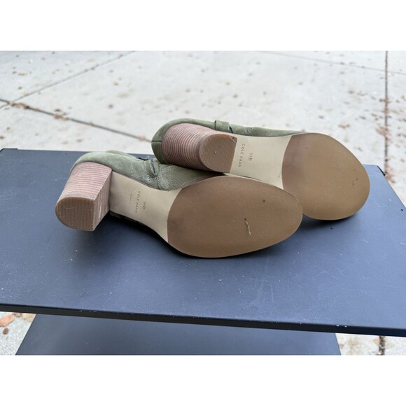 Cole Haan 9.5B Olive Green Suede Booties - Picture 3 of 5